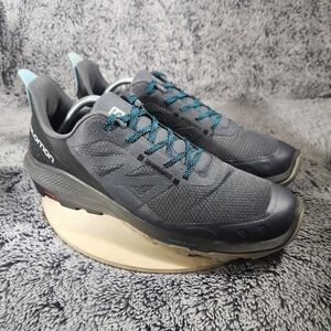 Salomon Outpulse Waterproof Trail Run Shoes Hiking Black Gray Mens Size 11